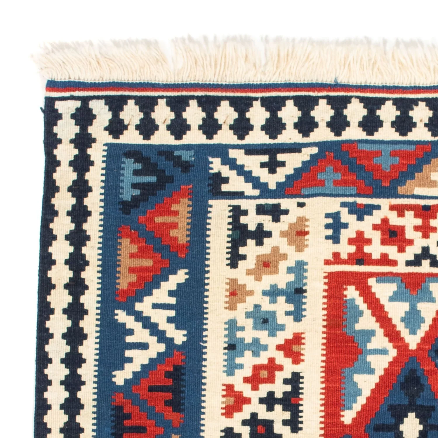 Kelim Teppich - Oriental 103 x 103 cm - blau - Image 3