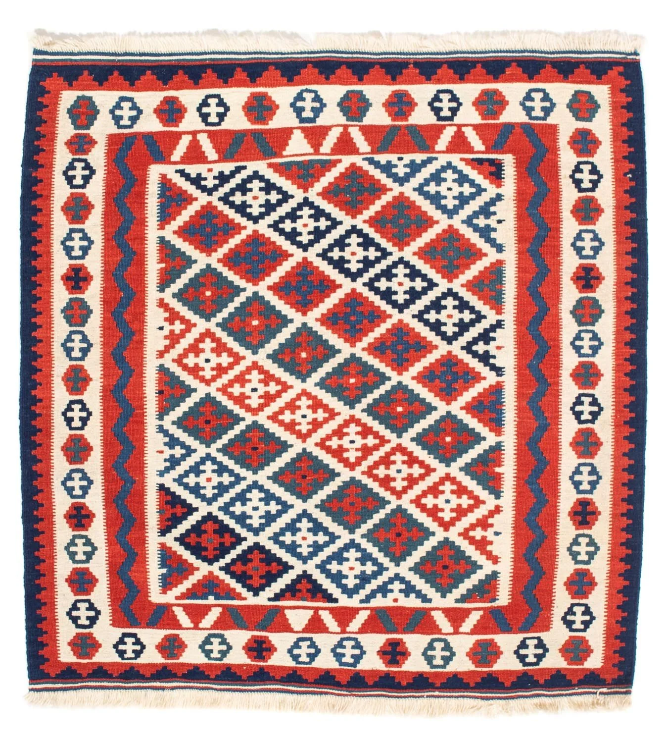 Kelim Fars Teppich 104x100cm