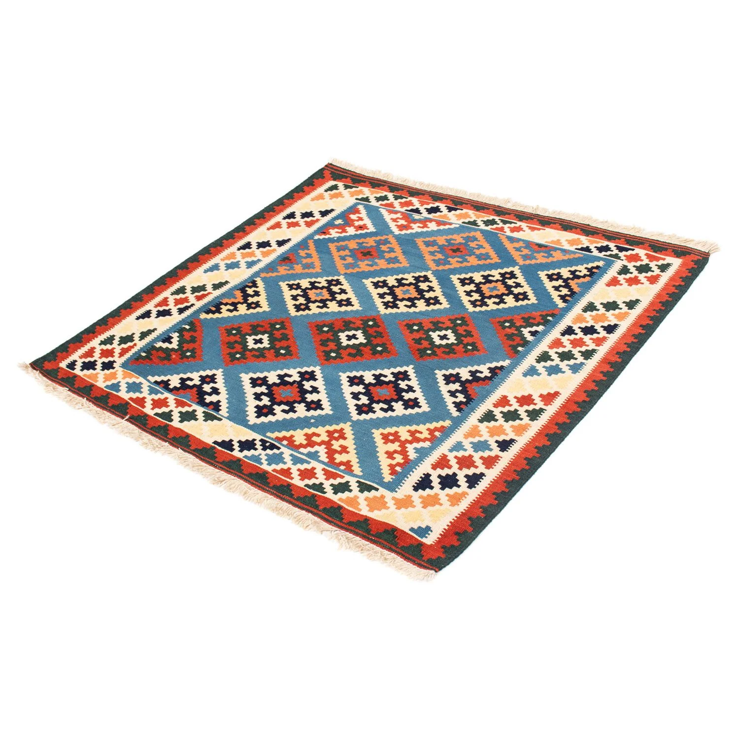 Kelim Teppich - Oriental 104 x 100 cm - dunkelblau - Image 5
