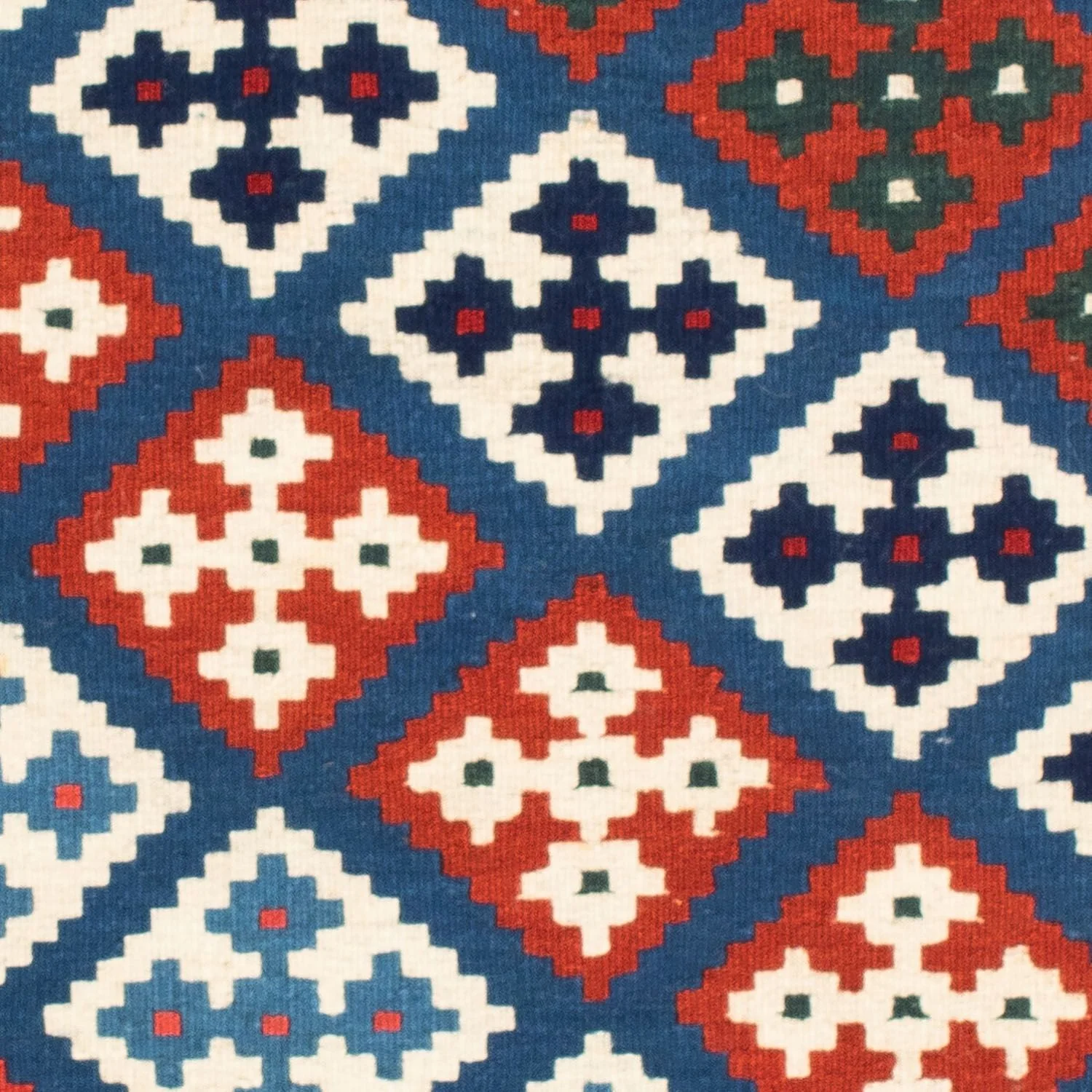 Kelim Teppich - Oriental 104 x 101 cm - blau - Image 2