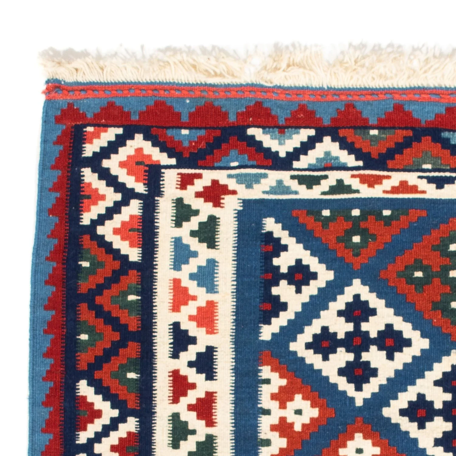 Kelim Teppich - Oriental 104 x 101 cm - blau - Image 3