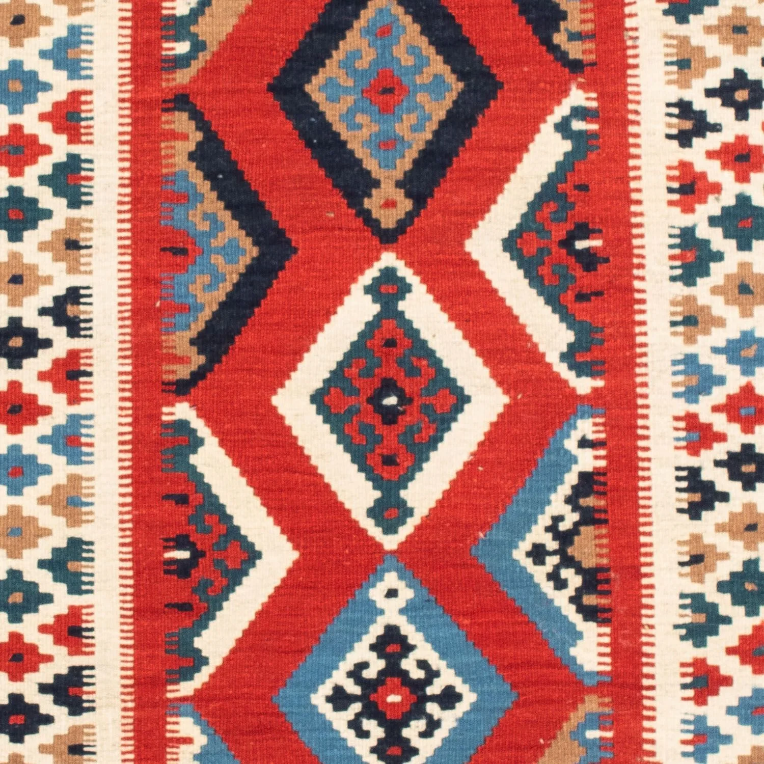 Kelim Teppich - Oriental 105 x 102 cm - rot - Image 2