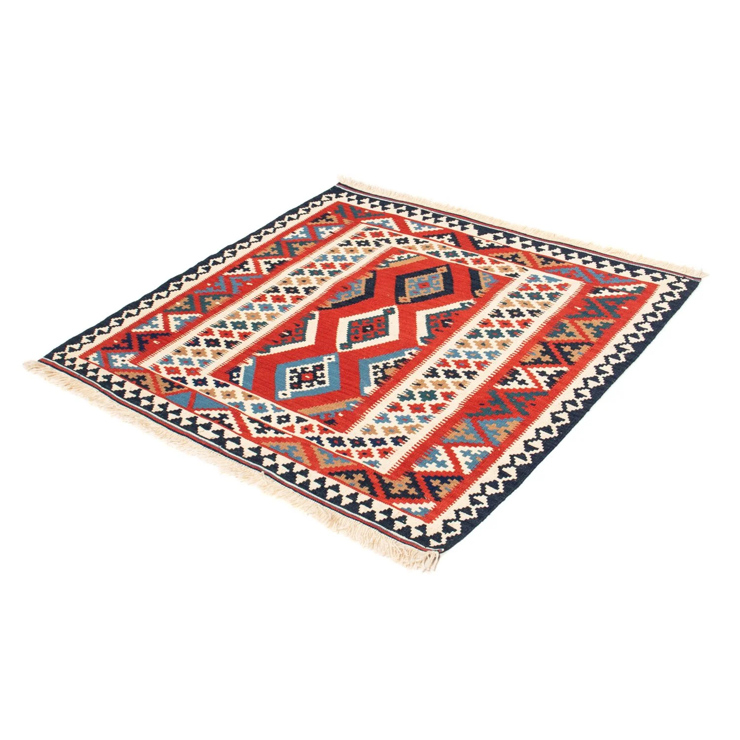 Kelim Teppich - Oriental 105 x 102 cm - rot - Image 5