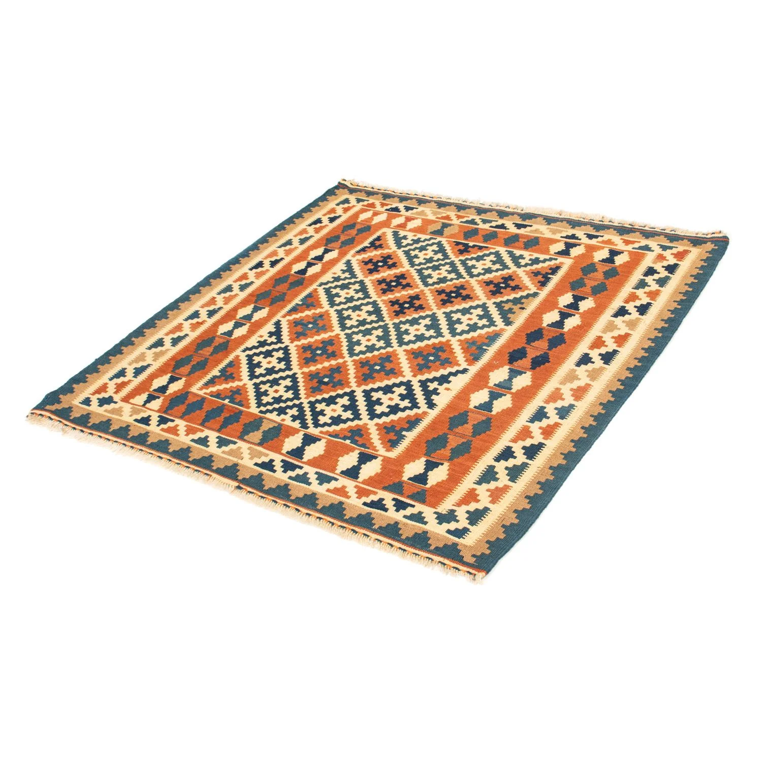Kelim Teppich - Oriental 105 x 103 cm - orange - Image 5