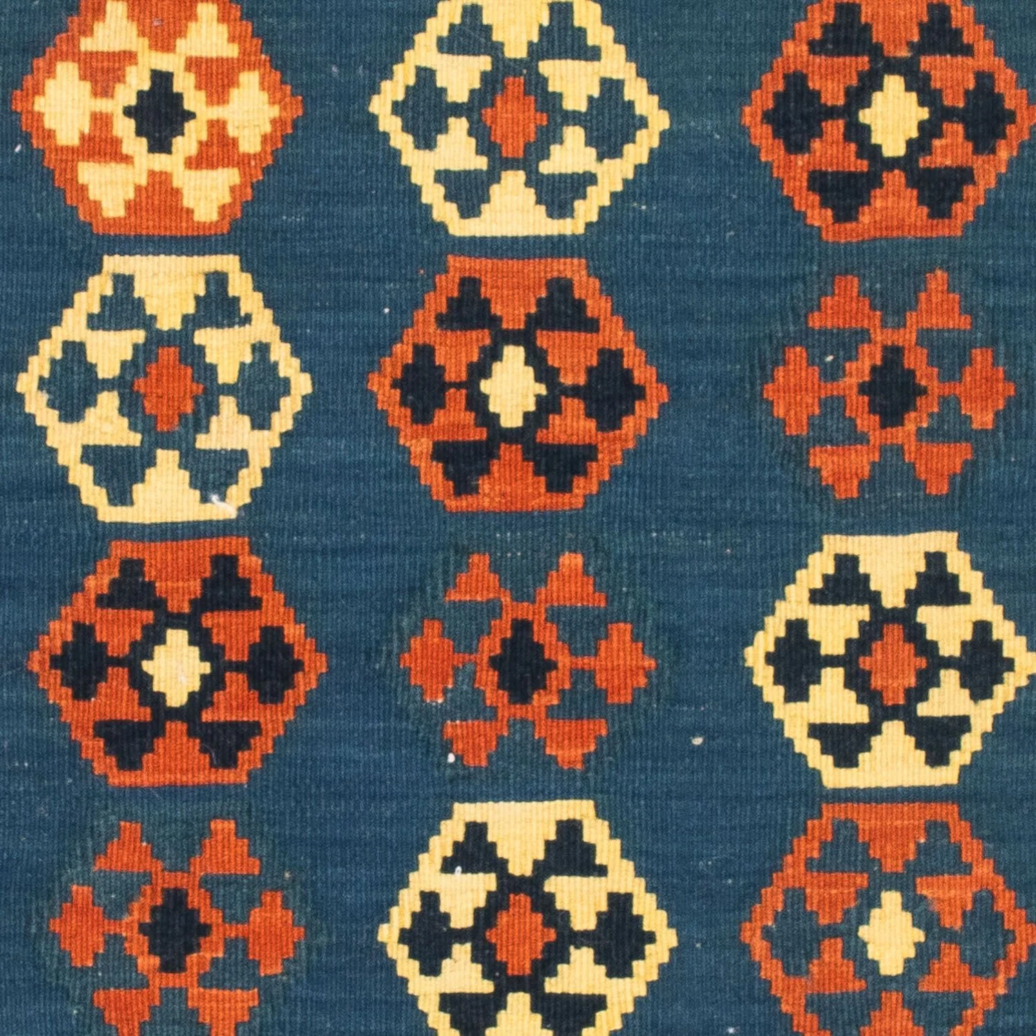 Kelim Teppich - Oriental 105 x 103 cm - dunkelblau - Image 2