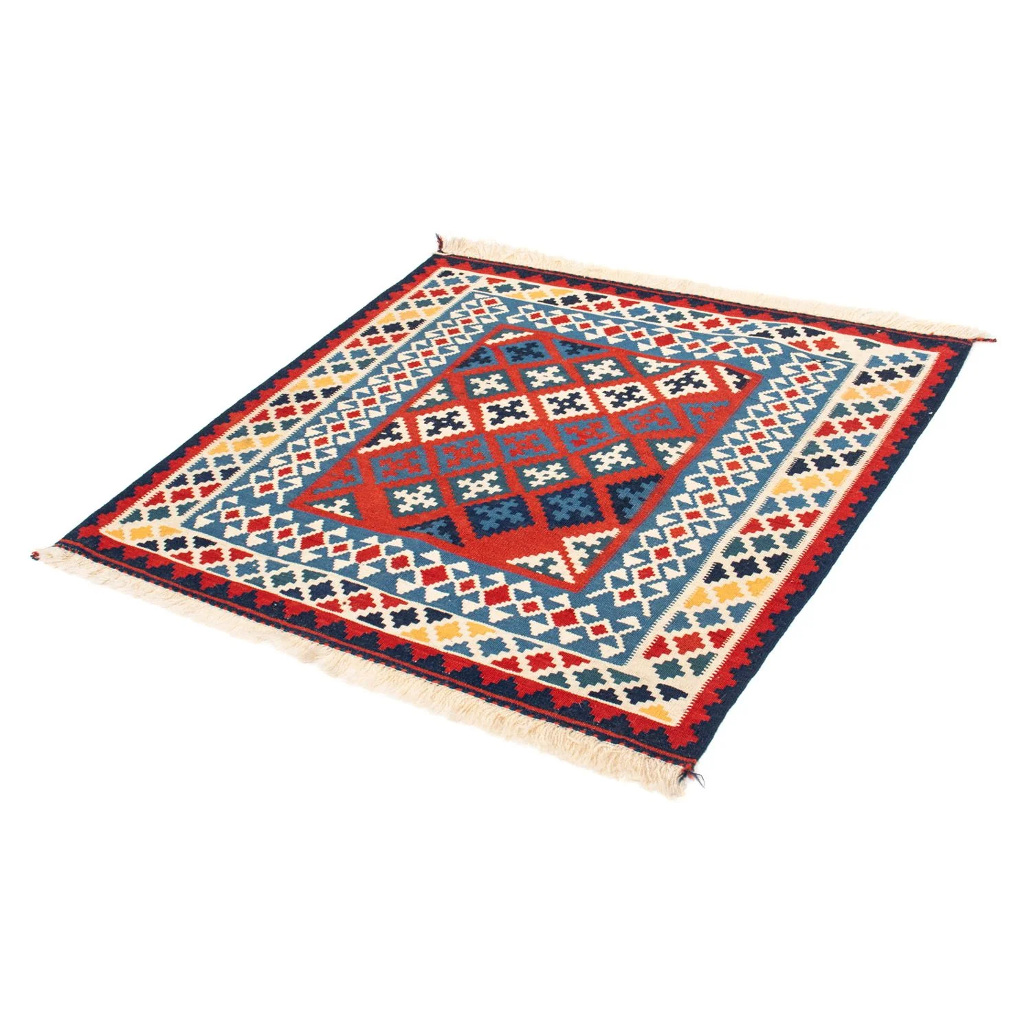 Kelim Teppich - Oriental 105 x 103 cm - rot - Image 5