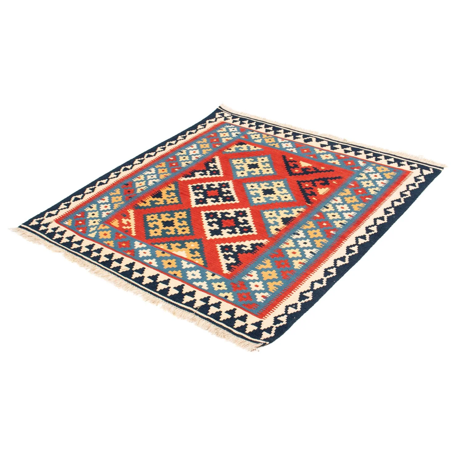 Kelim Teppich - Oriental 105 x 105 cm - rot - Image 5
