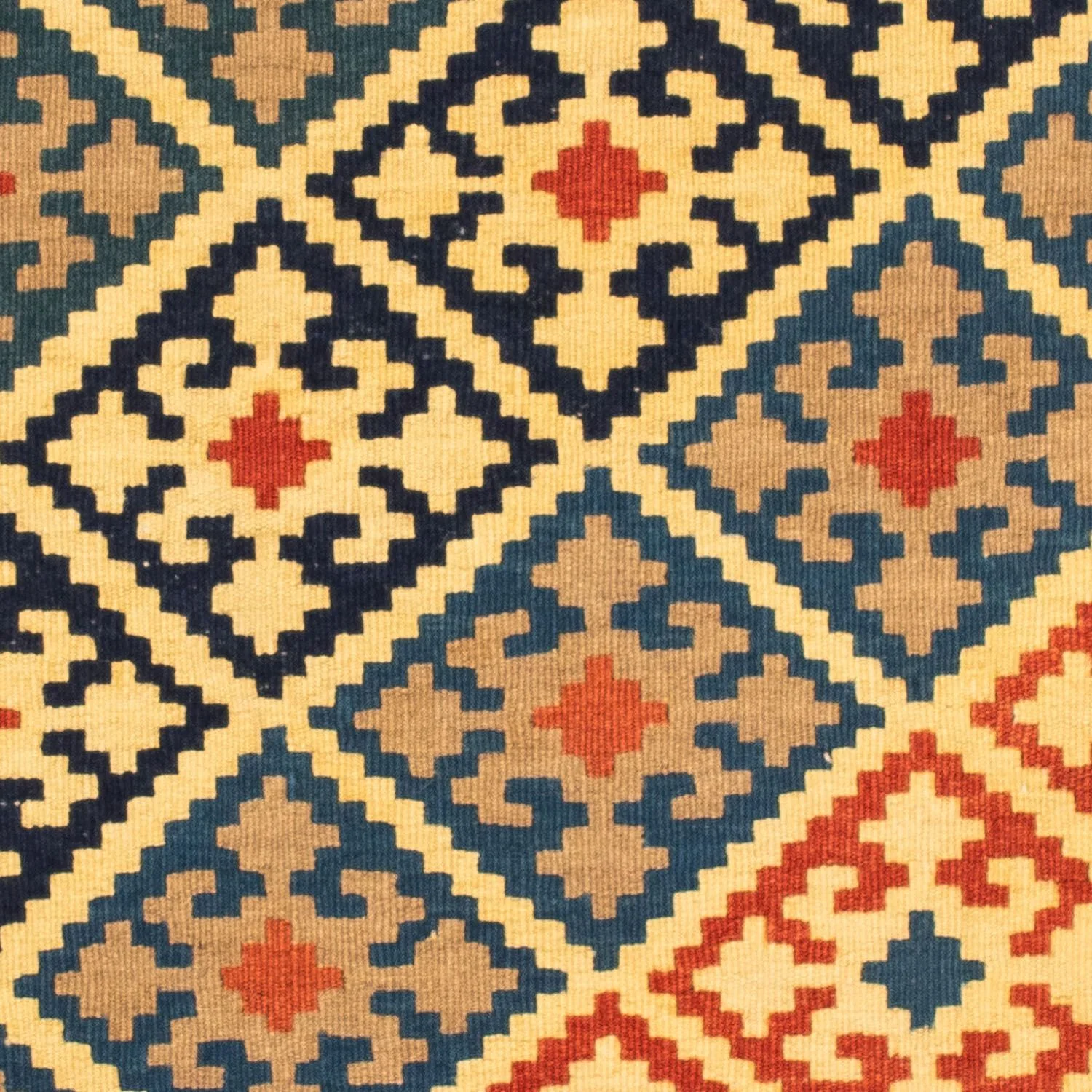 Kelim Teppich - Oriental 106 x 102 cm - gold - Image 2