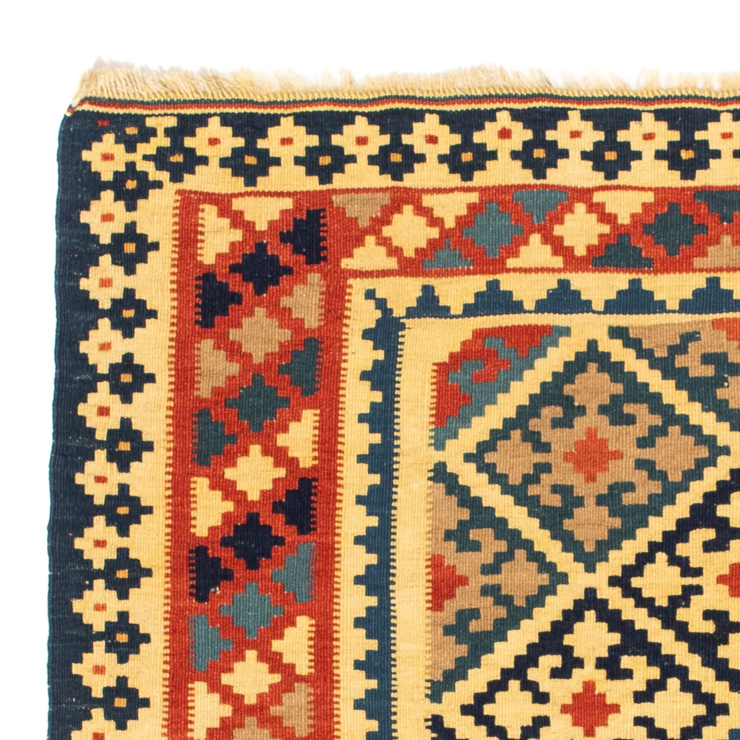 Kelim Teppich - Oriental 106 x 102 cm - gold - Image 3