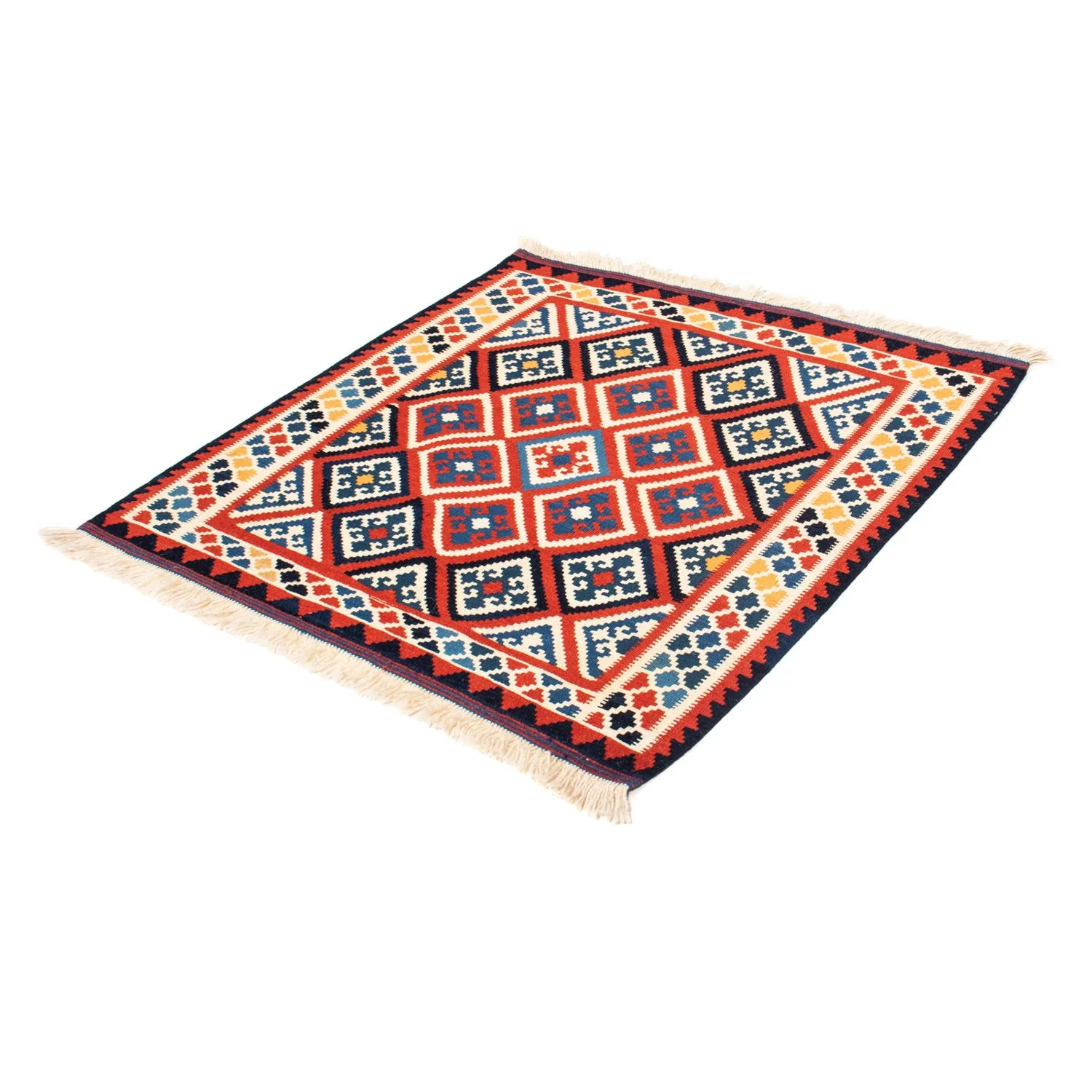 Kelim Teppich - Oriental 106 x 105 cm - rot - Image 5