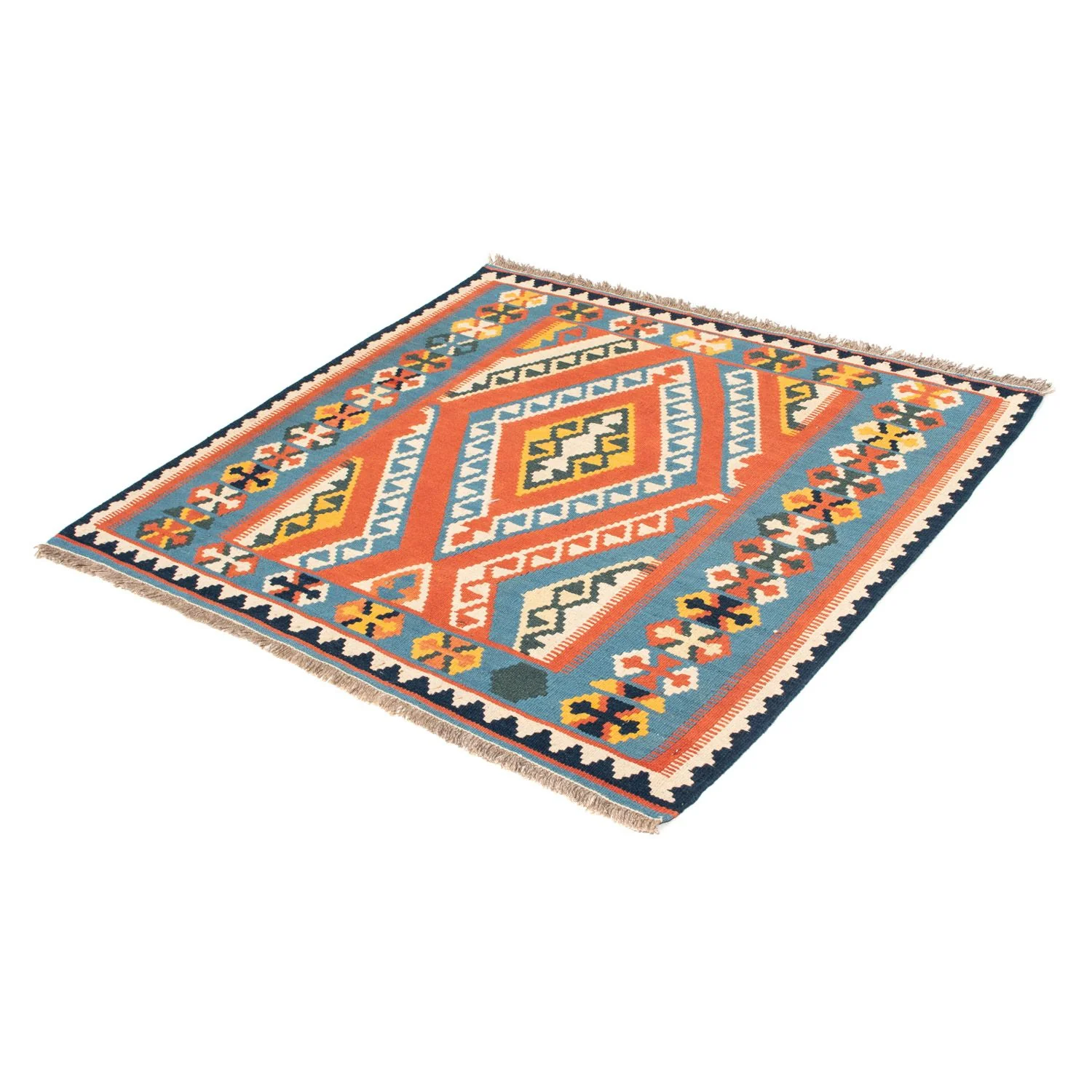 Kelim Teppich - Oriental 107 x 100 cm - orange - Image 5