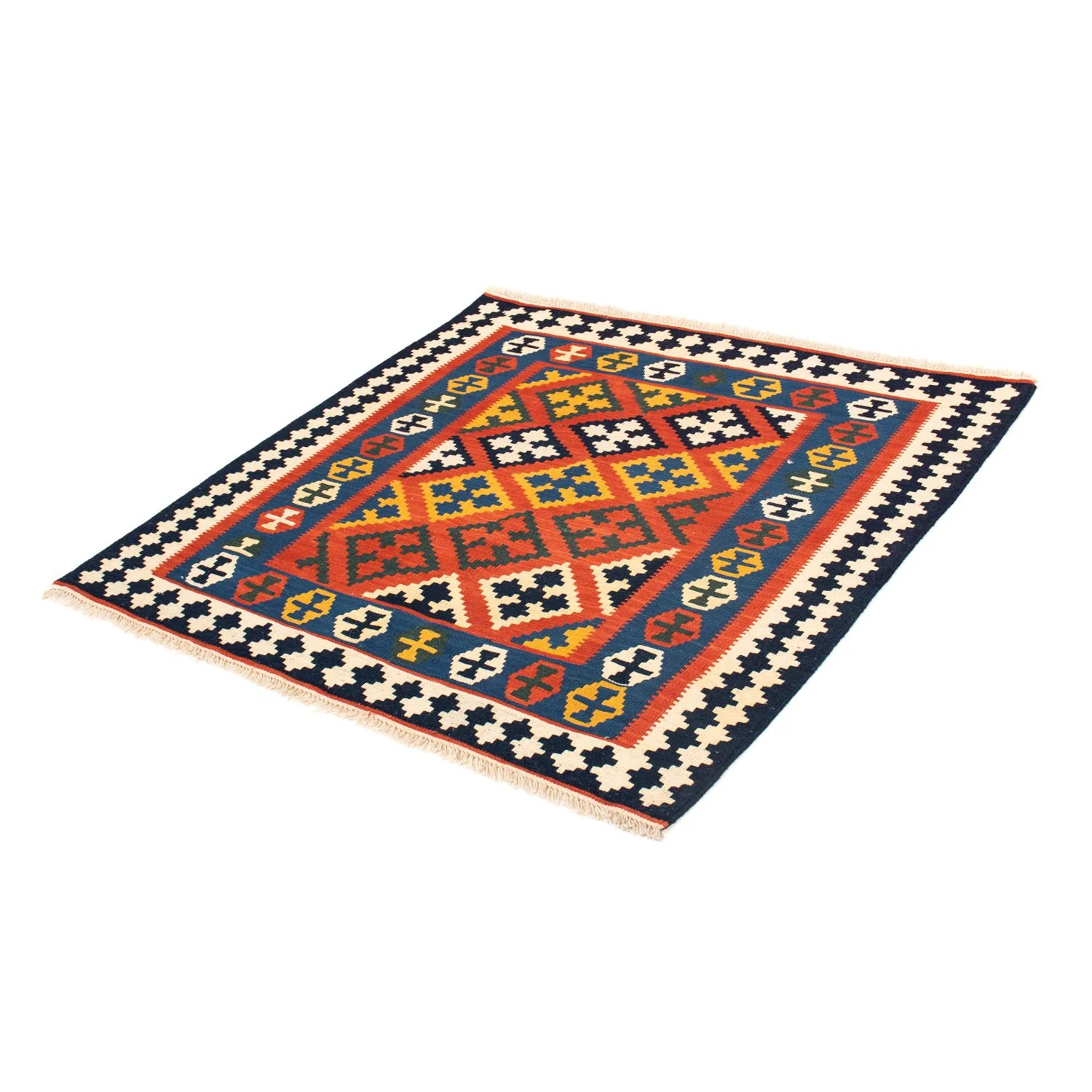 Kelim Teppich - Oriental 107 x 105 cm - rot - Image 5