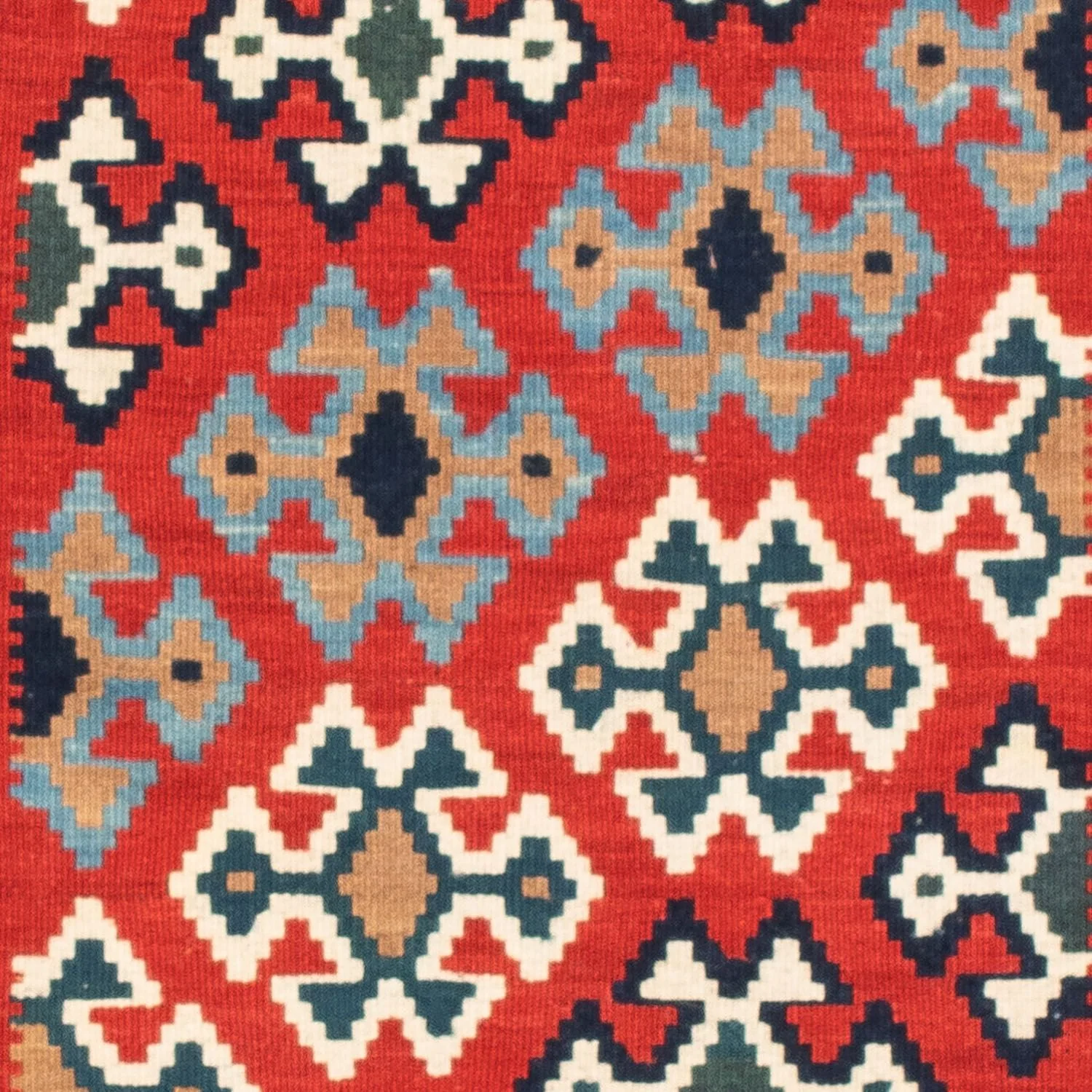 Kelim Teppich - Oriental 108 x 101 cm - rot - Image 2