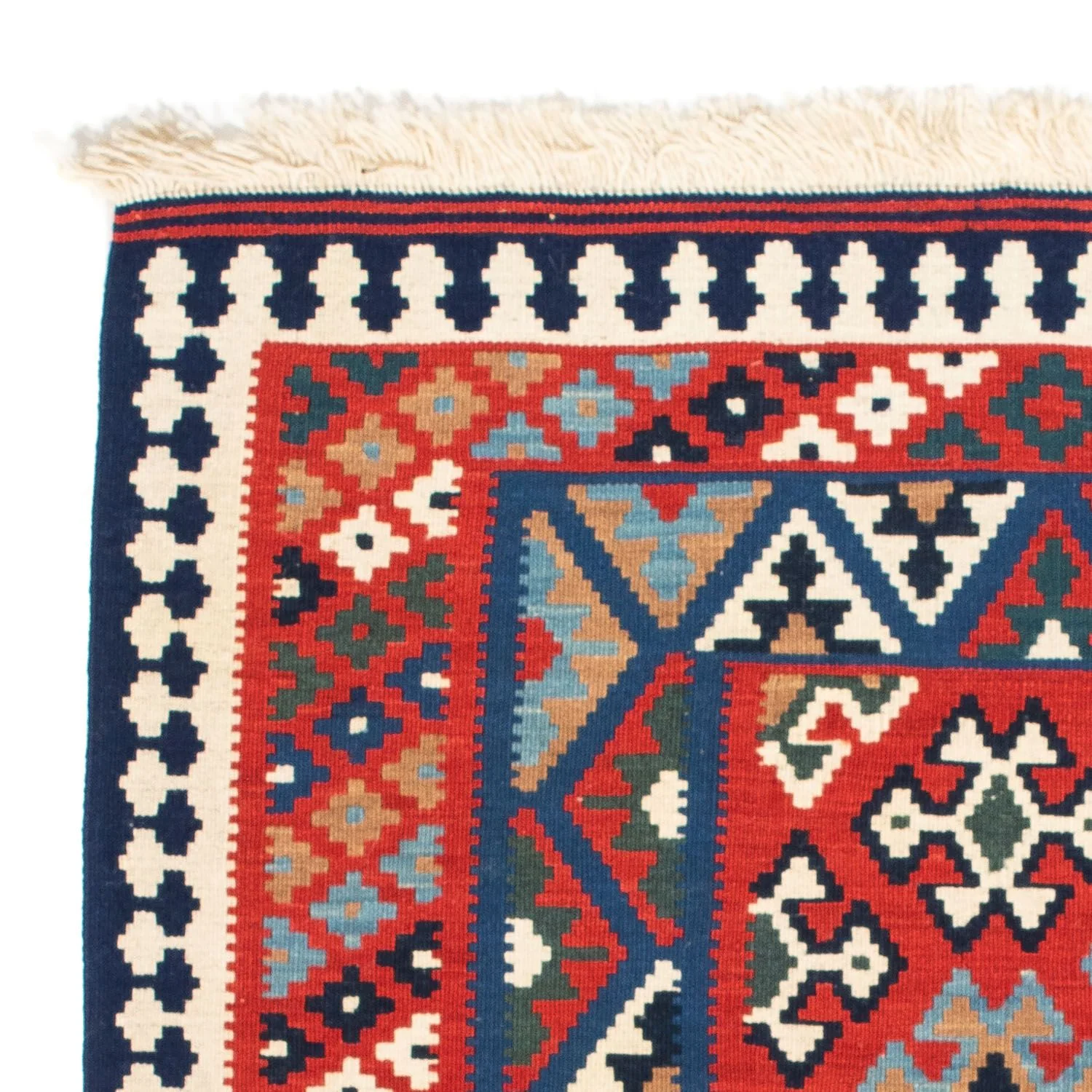 Kelim Teppich - Oriental 108 x 101 cm - rot - Image 3