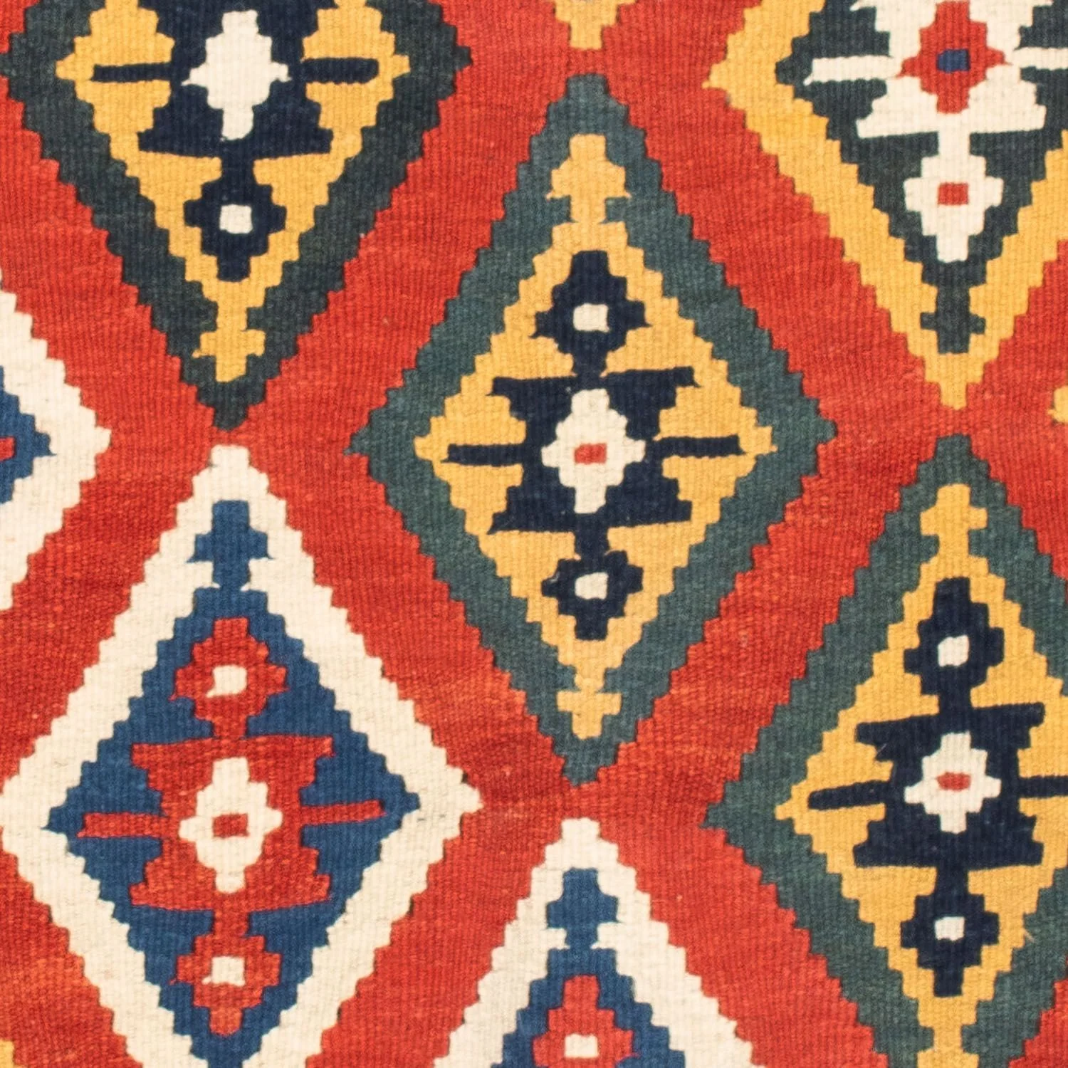 Kelim Teppich - Oriental 108 x 104 cm - orange - Image 2