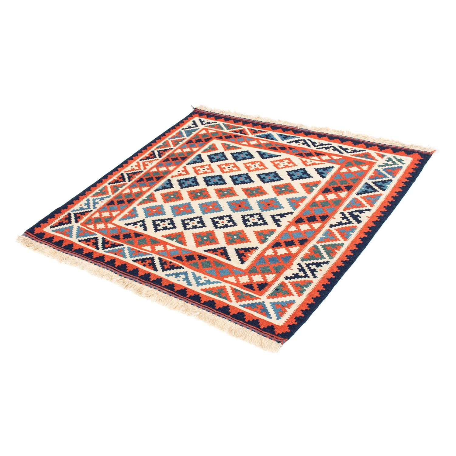 Kelim Teppich - Oriental 110 x 104 cm - rost - Image 5