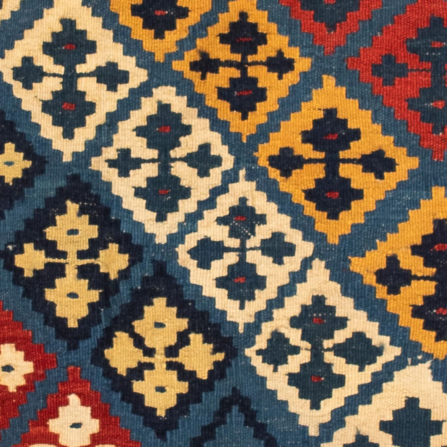 Kelim Teppich - Oriental 110 x 109 cm - rot - Image 2
