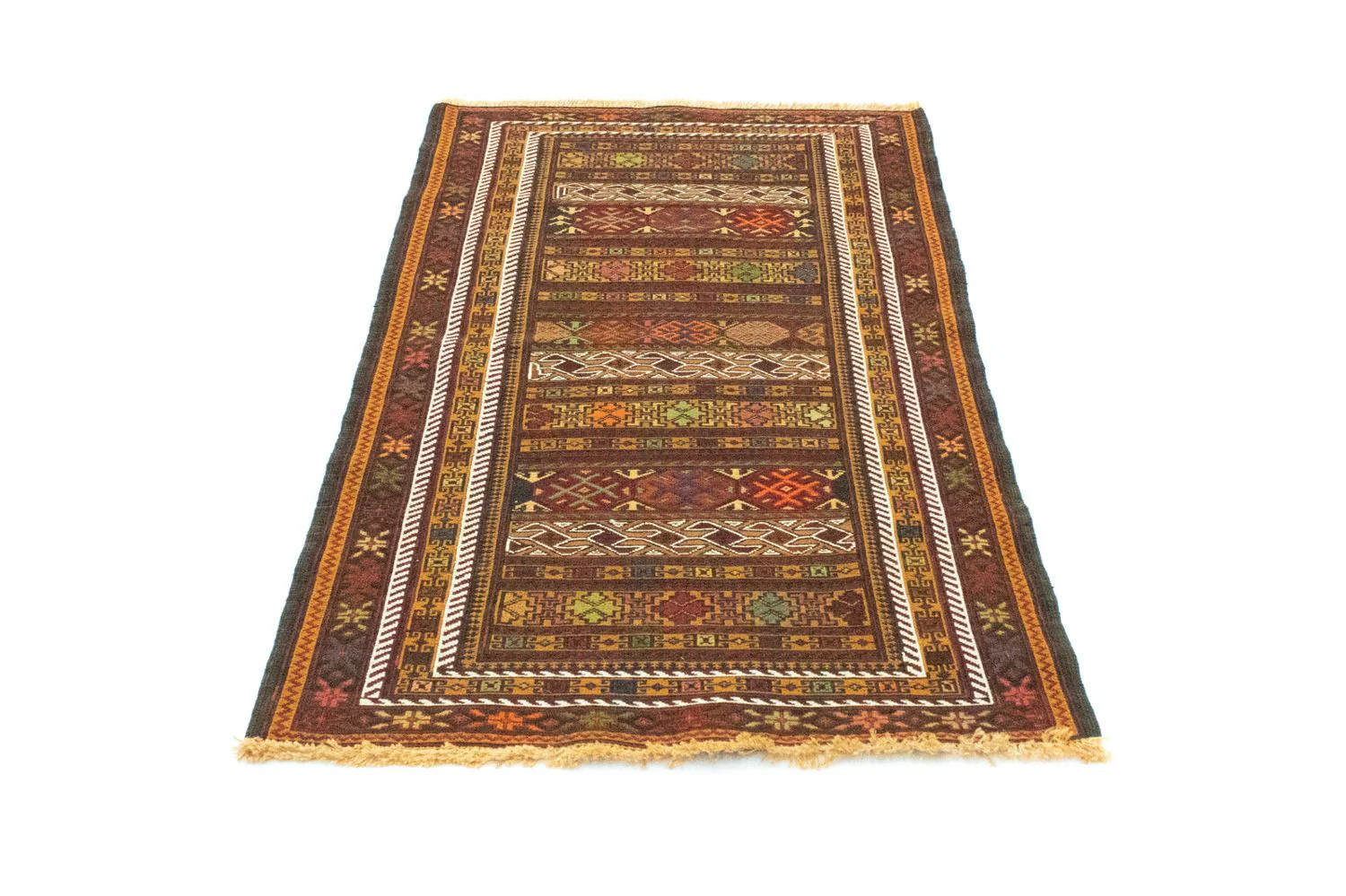 Kelim Afghan Teppich 138x78cm - Image 5