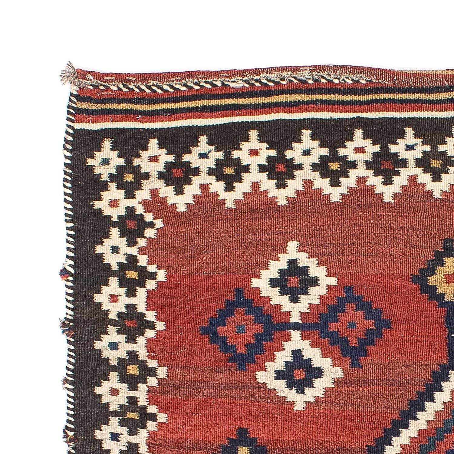 Kelim Teppich - Oriental 144 x 132 cm - dunkelrot - Image 3