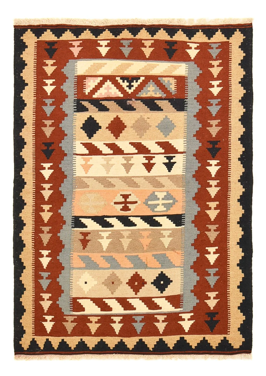 Kelim Teppich - Oriental - 146 x 104 cm - mehrfarbig