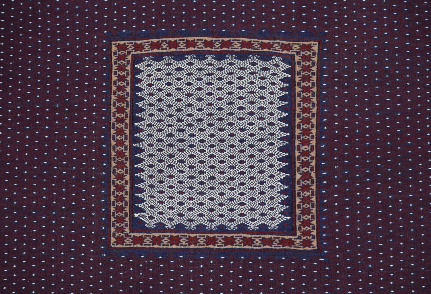 Kelim Teppich - Oriental 146 x 135 cm - blau - Image 2