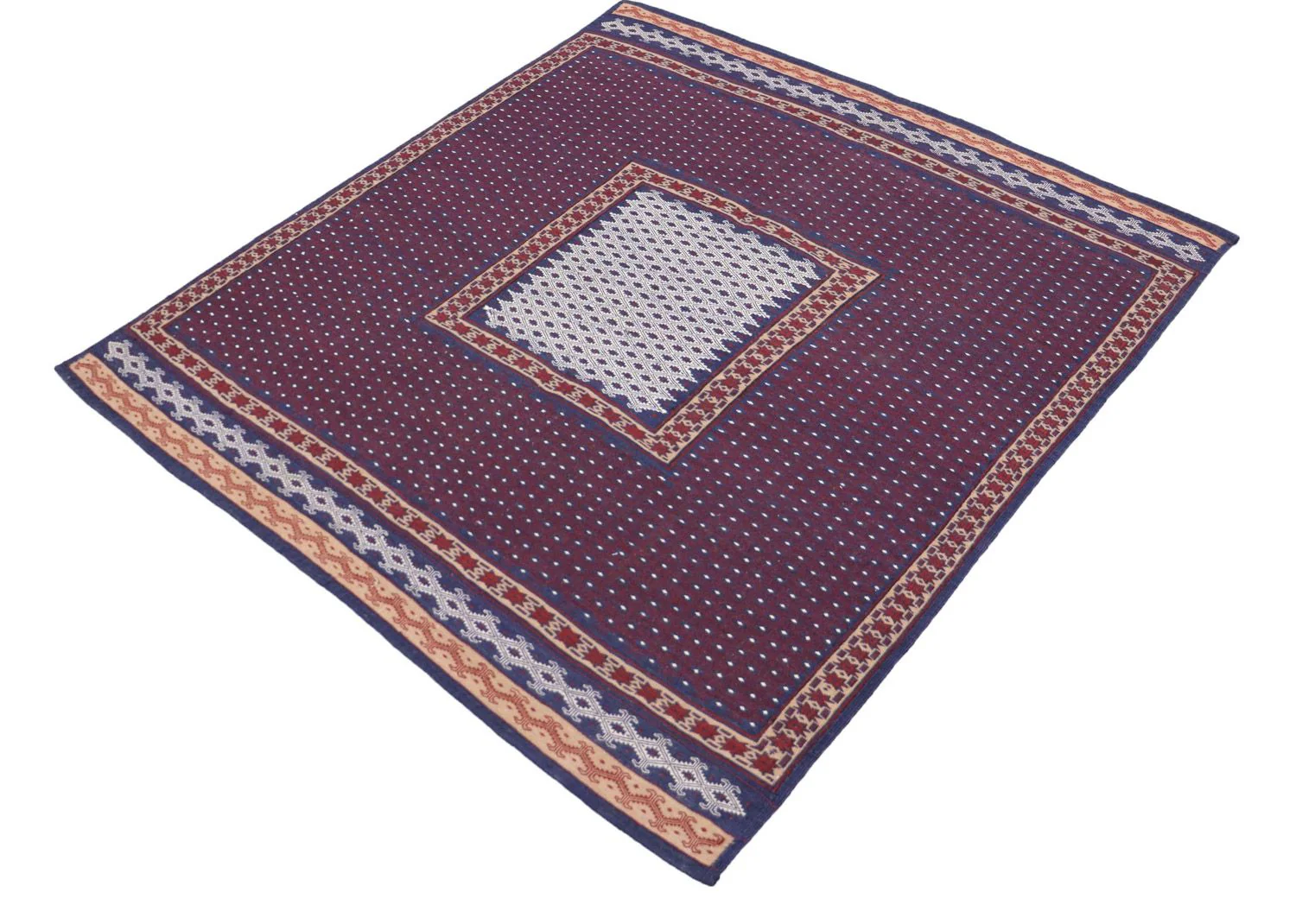 Kelim Teppich - Oriental 146 x 135 cm - blau - Image 4