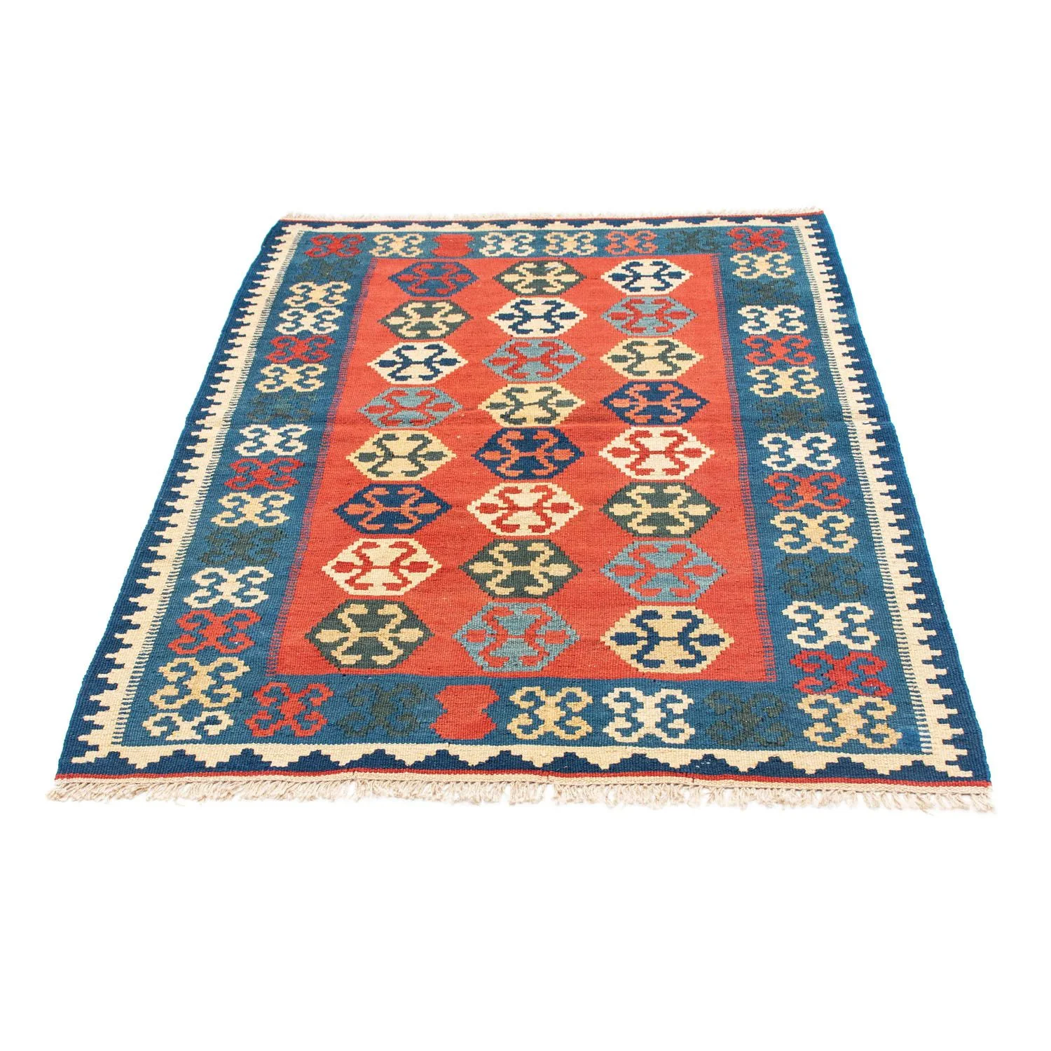 Kelim Teppich - Oriental 152 x 106 cm - rot - Image 5