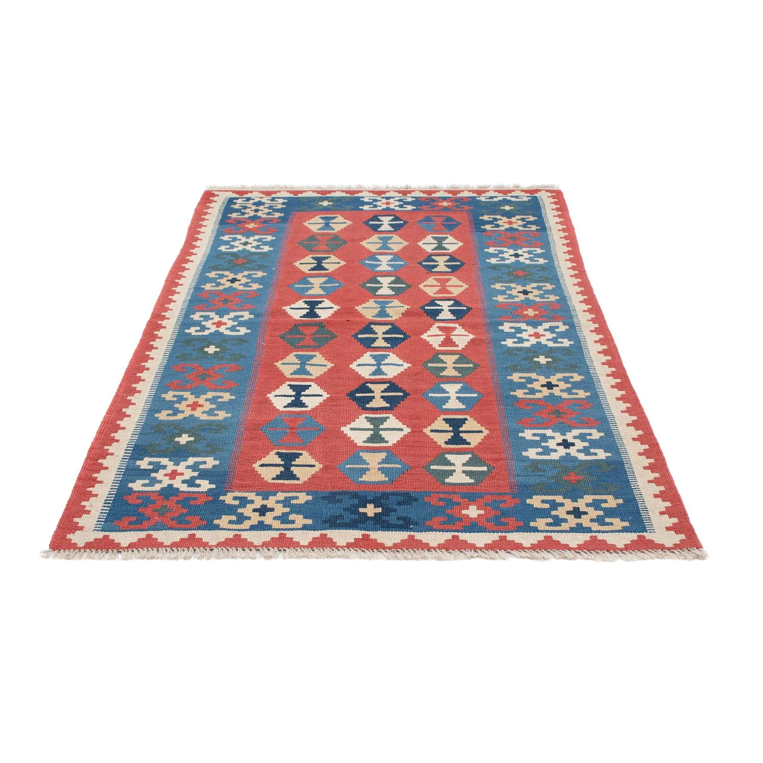 Kelim Teppich - Oriental 167 x 113 cm - blau - Image 5