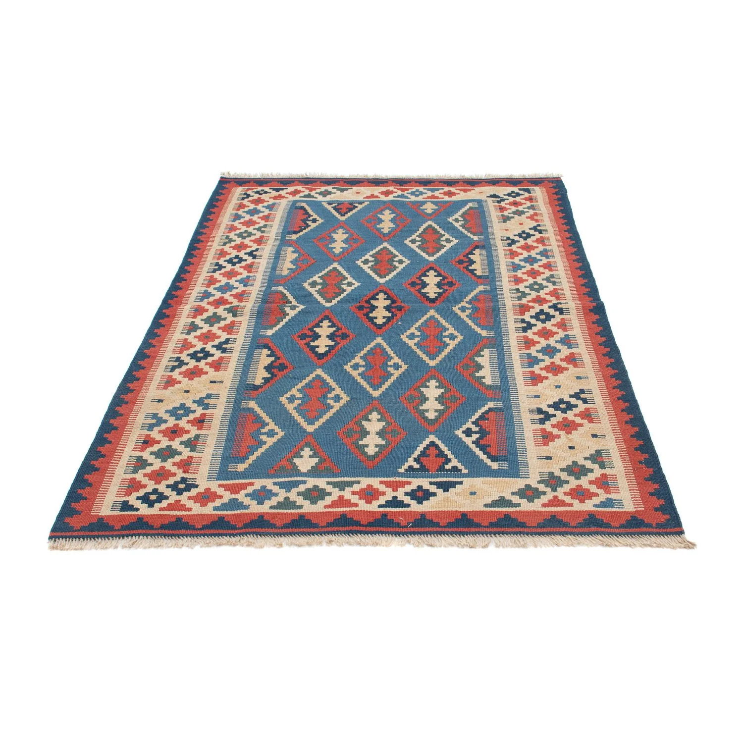 Kelim Teppich - Oriental 168 x 114 cm - blau - Image 5