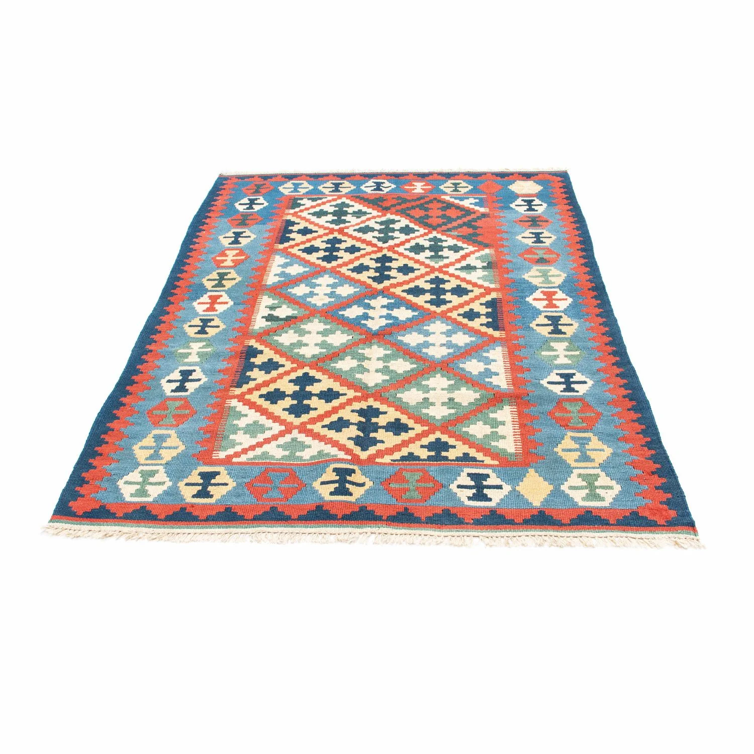 Kelim Teppich - Oriental 175 x 124 cm - blau - Image 5