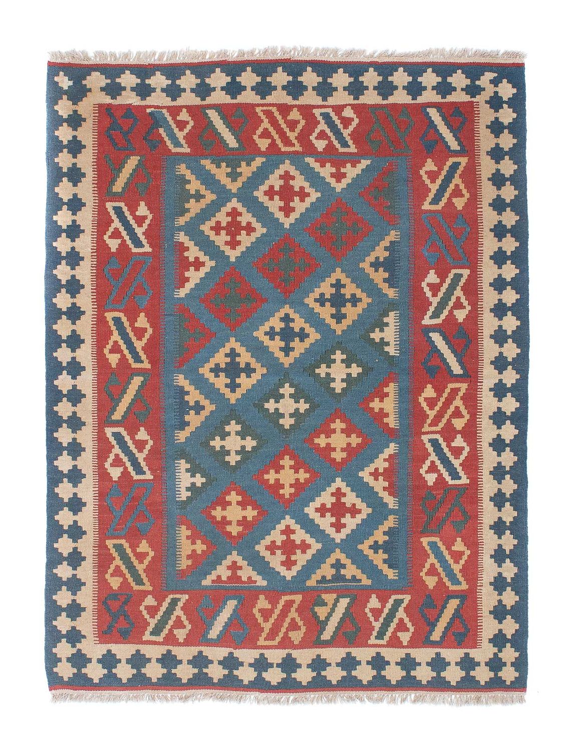 Kelim Teppich - Oriental 178 x 128 cm - blau