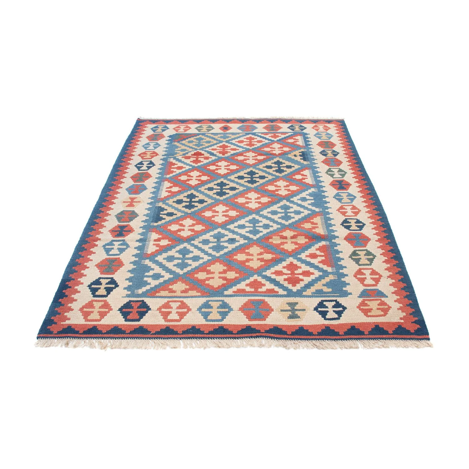 Kelim Teppich - Oriental 180 x 118 cm - blau - Image 5