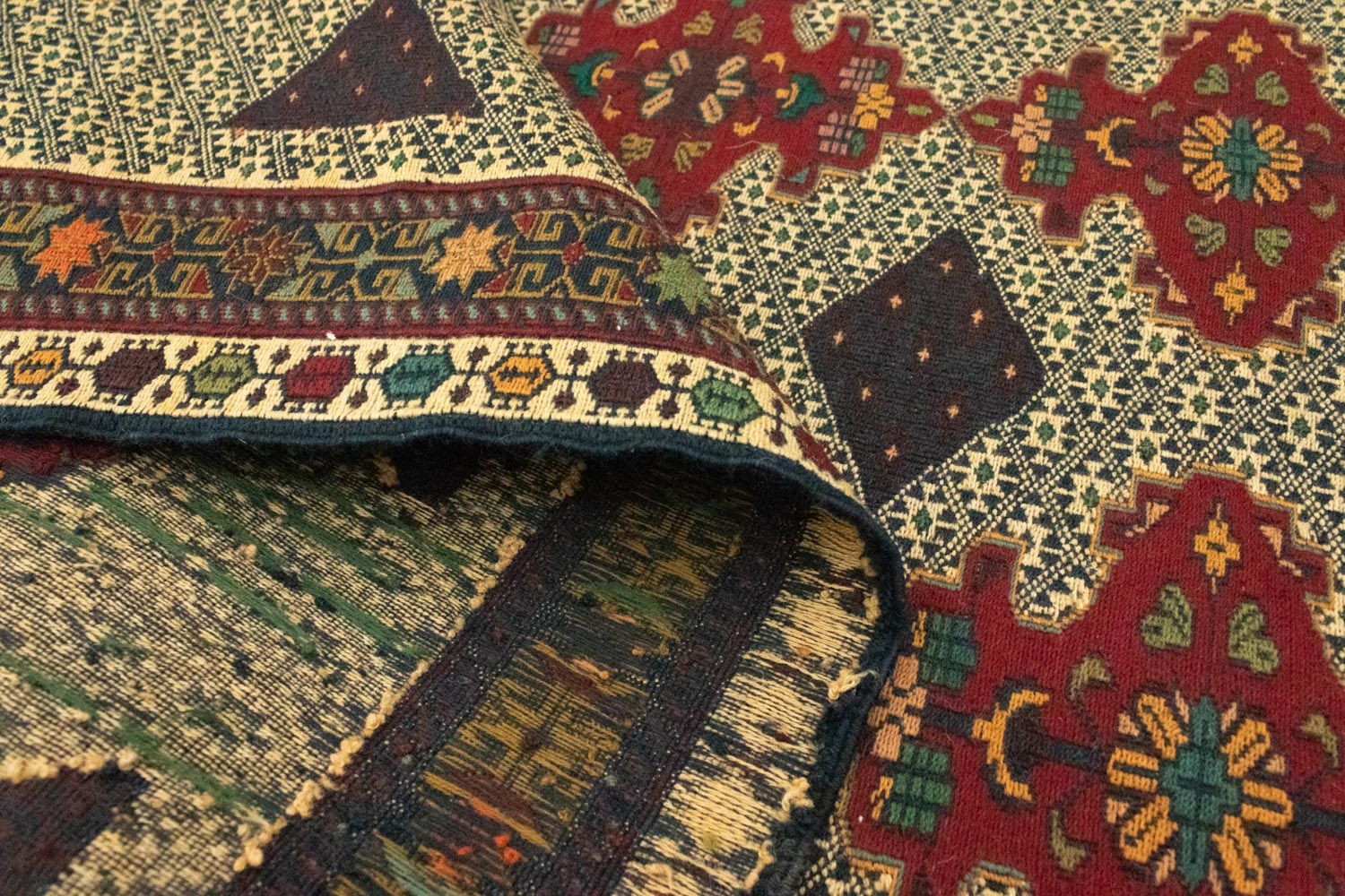 Kelim Afghan Teppich 187x90cm - Image 4