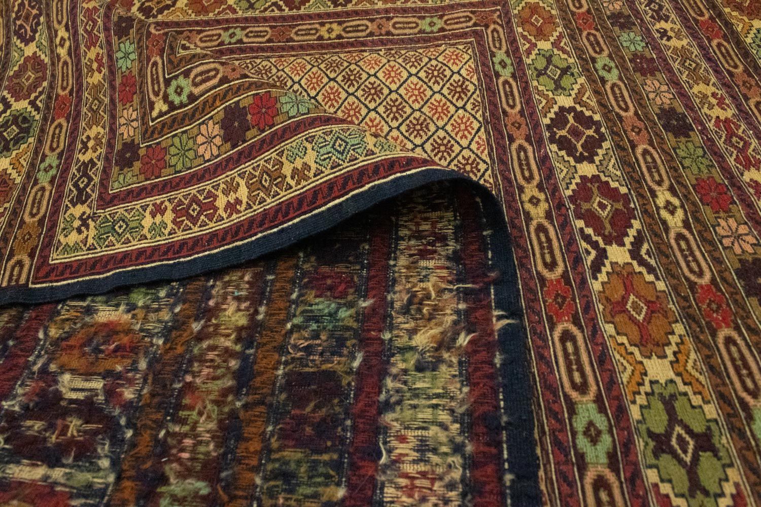 Kelim Afghan Teppich 189x130cm - Image 4