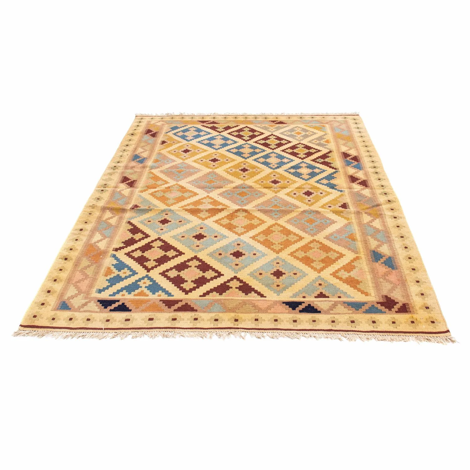 Kelim Teppich - Oriental 190 x 142 cm - hellbraun - Image 5