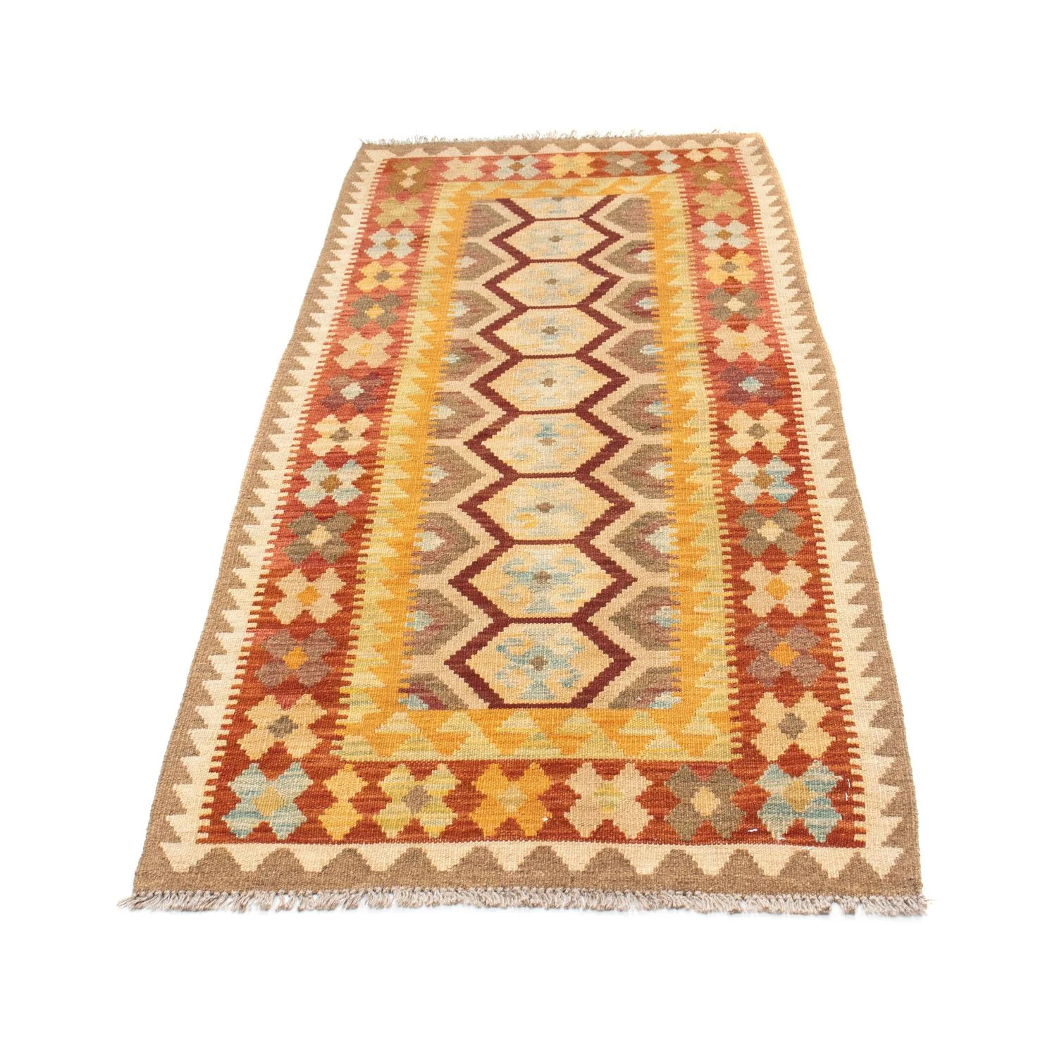 Kelim Teppich - Oriental 191 x 74 cm - beige - Image 5