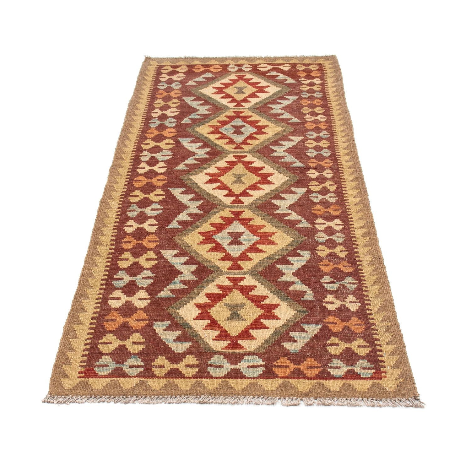 Kelim Teppich - Oriental 192 x 76 cm - braun - Image 5