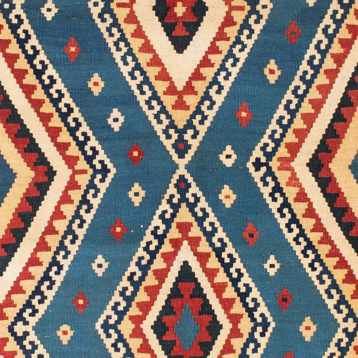 Kelim Teppich - Oriental 193 x 152 cm - blau - Image 2