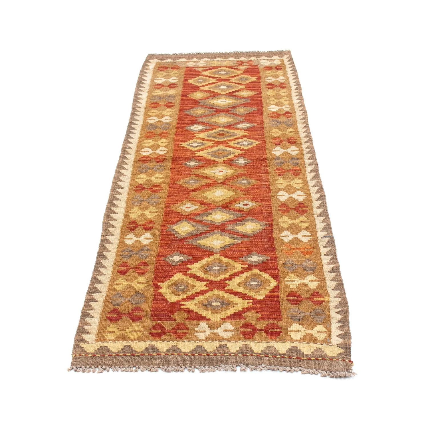 Kelim Teppich - Oriental 194 x 67 cm - rost - Image 5