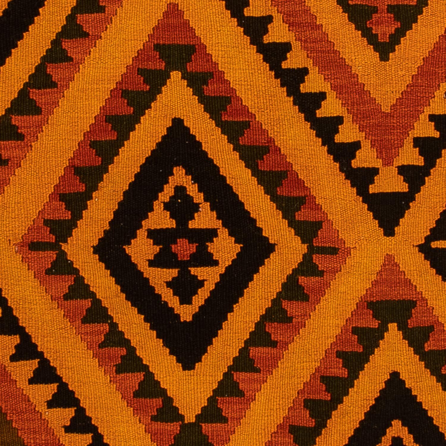 Kelim Teppich - Oriental 195 x 152 cm - dunkelbraun - Image 2