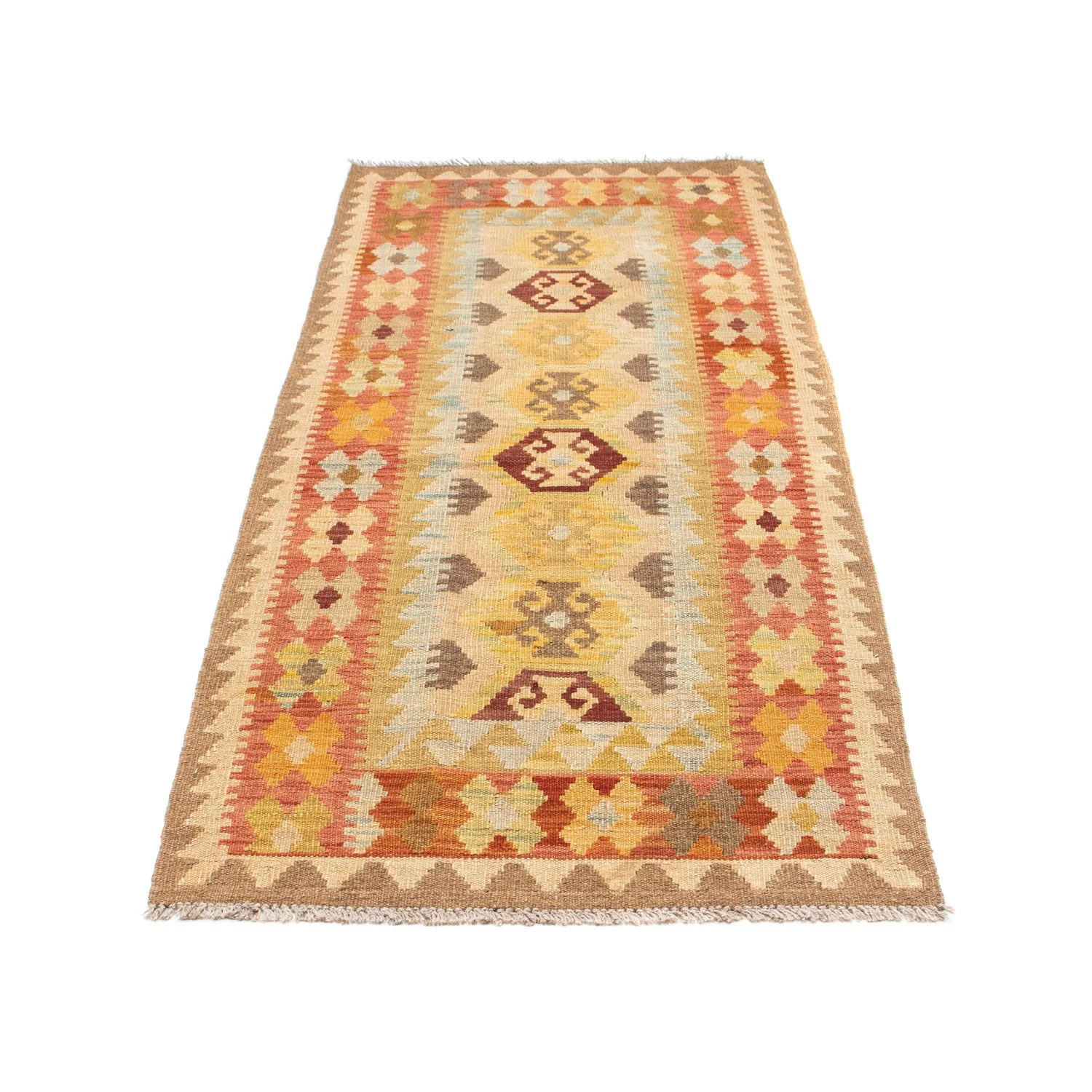 Kelim Teppich - Oriental 195 x 74 cm - beige - Image 5