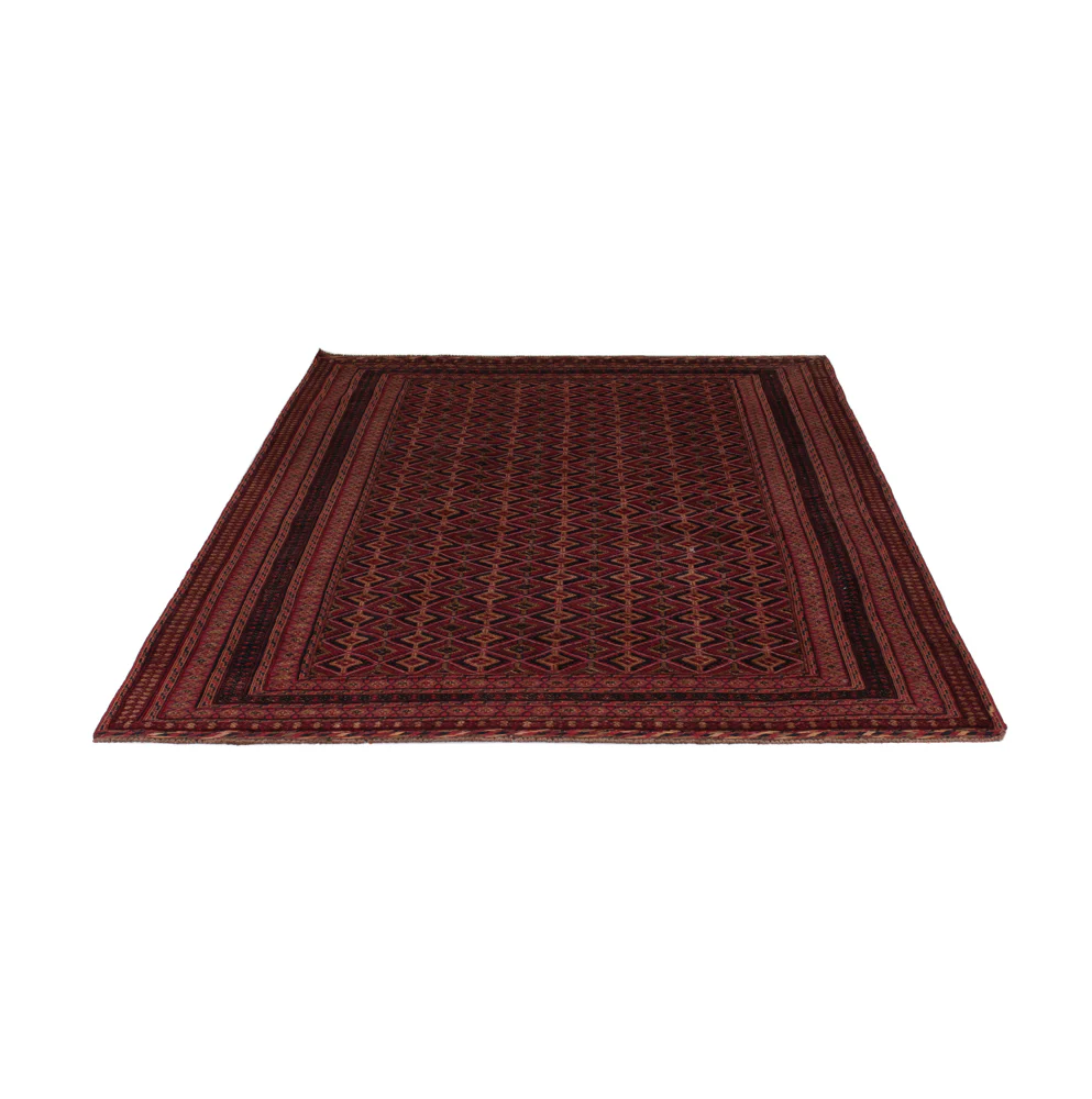 Kelim Teppich - Oriental - 196 x 156 cm - dunkelrot - Image 6