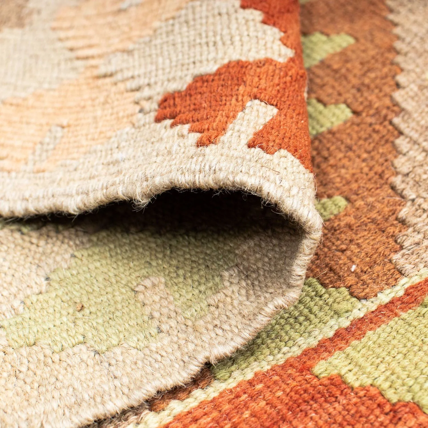 Kelim Teppich - Oriental 196 x 86 cm - beige - Image 4