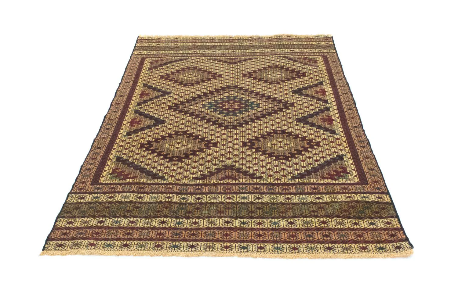 Kelim Afghan Teppich 197x131cm - Image 5