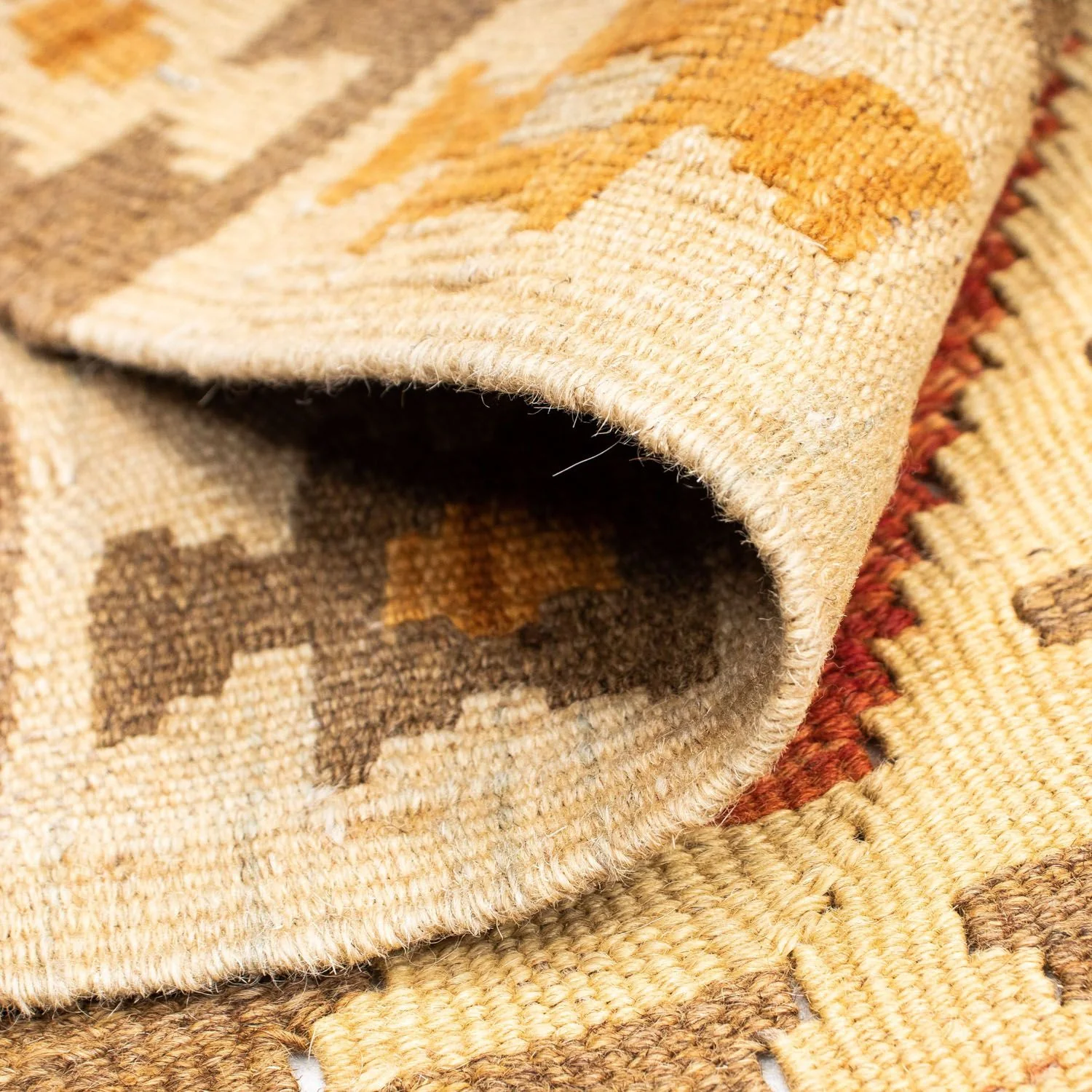 Kelim Teppich - Oriental 197 x 69 cm - beige - Image 4