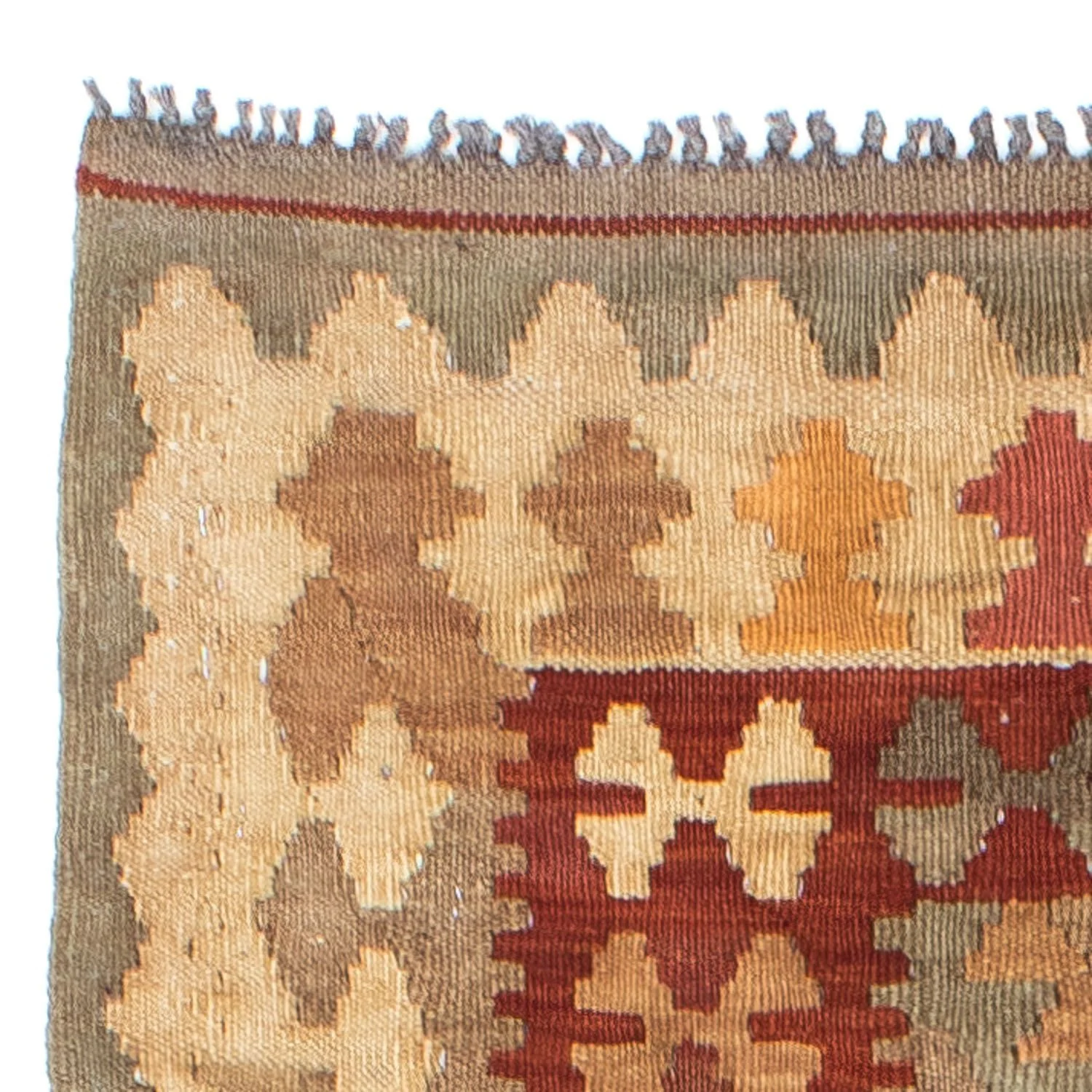Kelim Teppich - Oriental 198 x 81 cm - hellbraun - Image 3