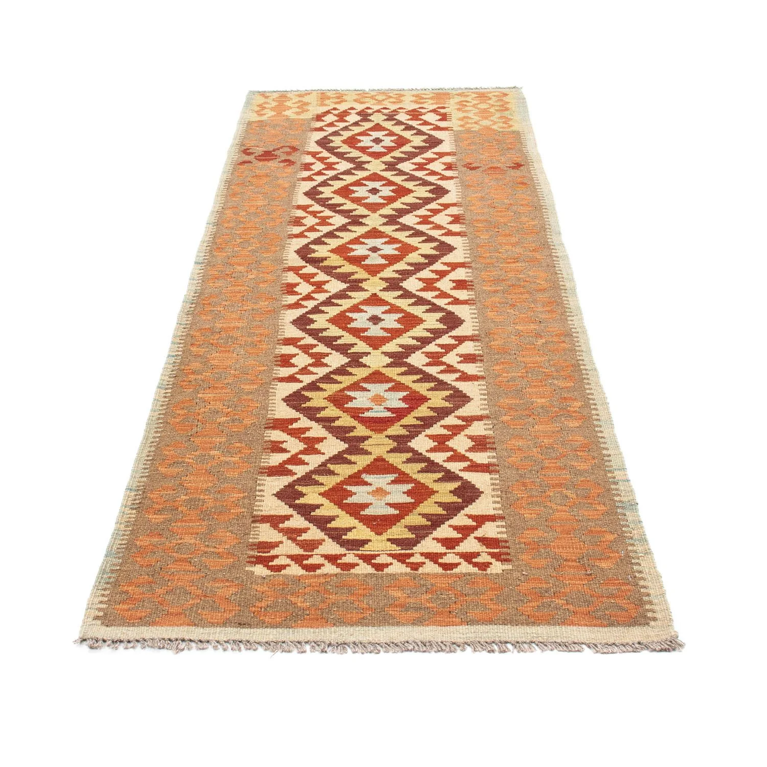 Kelim Teppich - Oriental 199 x 77 cm - beige - Image 5