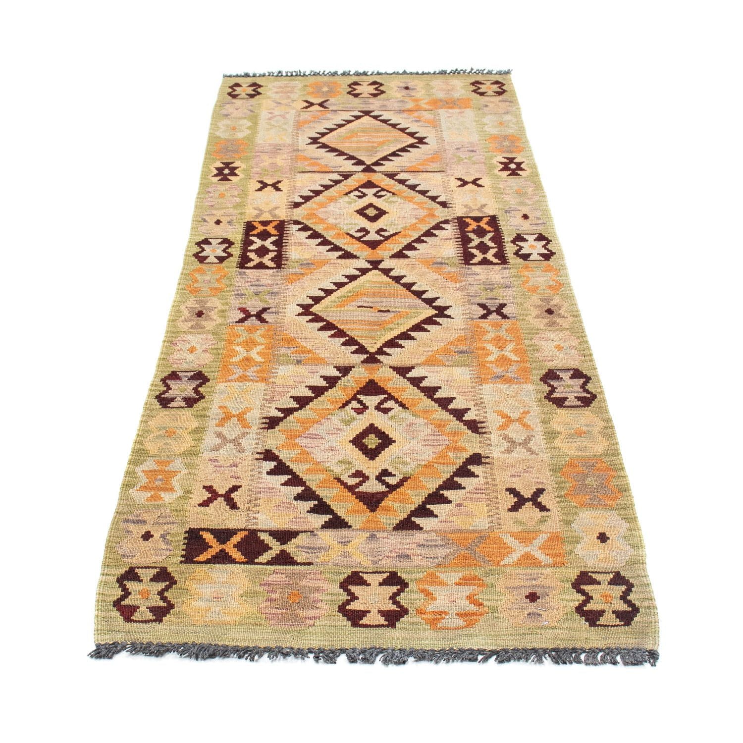 Kelim Teppich - Oriental 200 x 69 cm - beige - Image 5