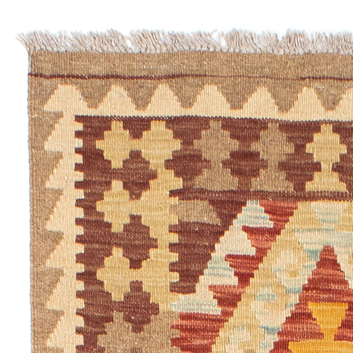Kelim Teppich - Oriental 200 x 70 cm - beige - Image 2