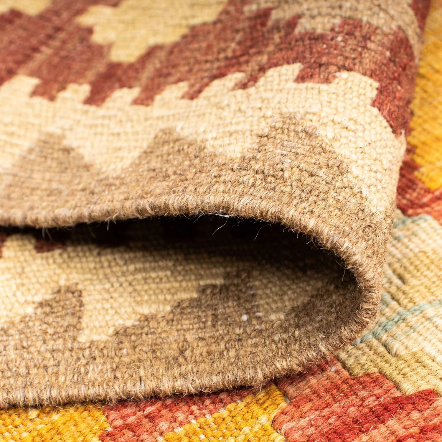 Kelim Teppich - Oriental 200 x 70 cm - beige - Image 4